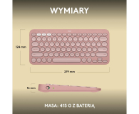 Logitech K380s Pebble Keys 2 różowy - 1172753 - zdjęcie 13